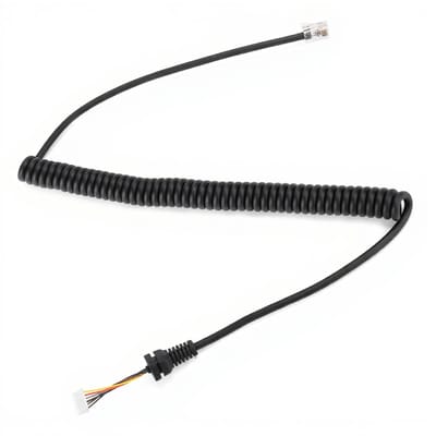 Jhubersproducts - Mikrofonkabel voor Autoradio - Vervangende microfoonkabel - Lichtgewicht en draagbaar - Compatibel met MH-48A6J en MH-42B6J - Duurza