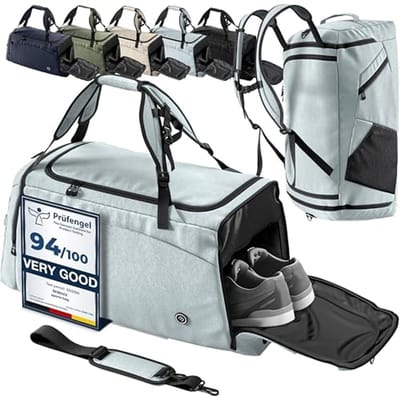 Gymtas 40L / 60L | Sporttas met Rugzakfunctie en Schoencompartiment | Ideaal voor Fitness, Zwemmen en Weekenduitjes