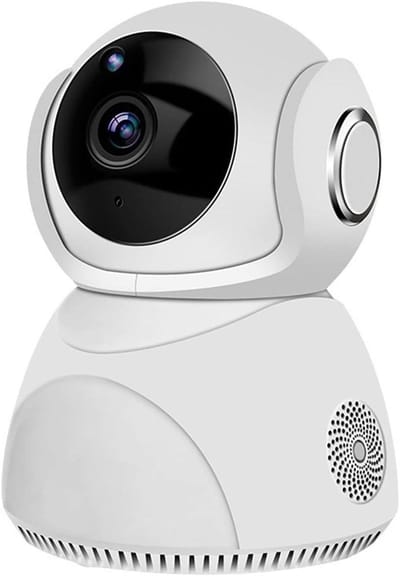 Beveiligingscamera Binnen - Smart Home Camera - Huisbewaking Thuis - 360 Graden Draaibaar - 2 Megapixel HD - Wit