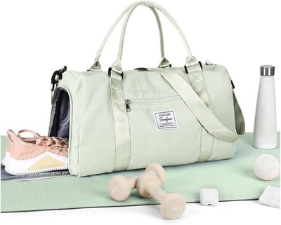 Sporttas - Reisduffel - Fitness en Reizen - Schoenen en Nat-Droog Compartiment - 46 x 28 cm - Zwart