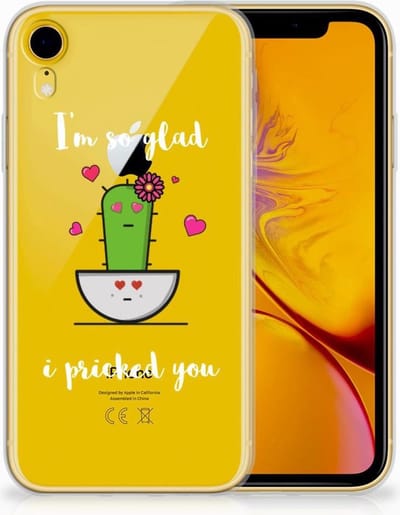 Apple iPhone Xr Telefoonhoesje met Naam Cactus Glad