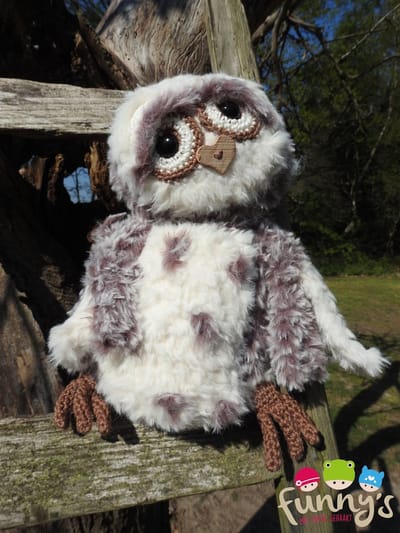 Haakpakket Funny Furry Owl Soft donkerbruin
