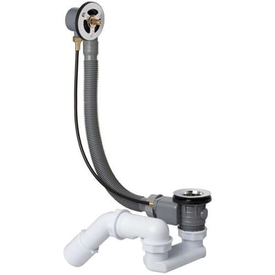 Kronenbach Krontec universal bath waste and overflow fitting, standard length 57 cm 601904KB