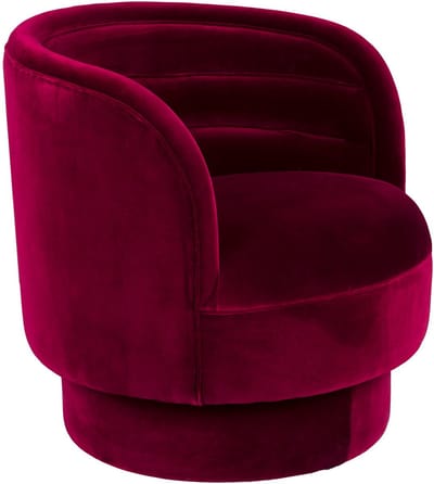 Dutchbone Dorothy Fauteuil Velvet Rood