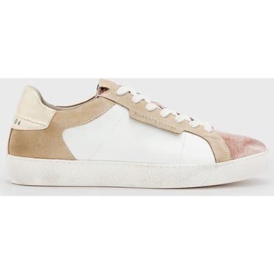 AllSaints Sheer Sneaker Chalk White/pink Maat: 40 | Sneakers Outlet | Dames | Wit