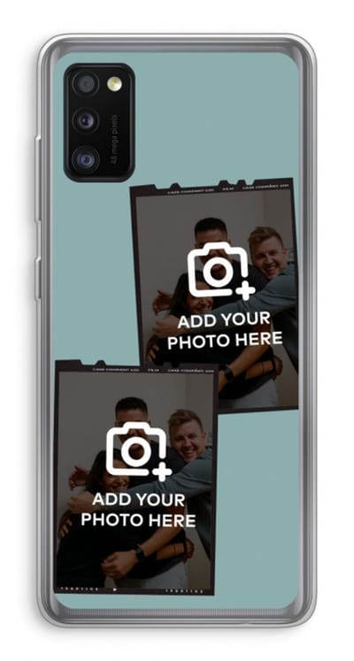 Gepersonaliseerd - Case Company® - Hoesje geschikt voor Samsung Galaxy A41 hoesje - Polaroid Zwart - Soft Cover Telefoonhoesje - Bescherming aan alle Kanten en Schermrand