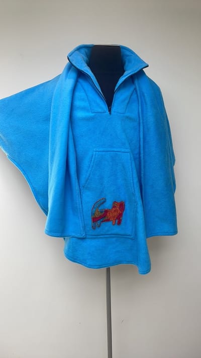 kinderponcho fleece