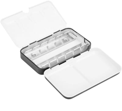 Dailygoods- Aquarel Doos - Draagbare Blik - 12 Kleuren - Solid Aquarel Box - Herbruikbaar Palet - Hoogwaardig Materiaal - Verfdoos