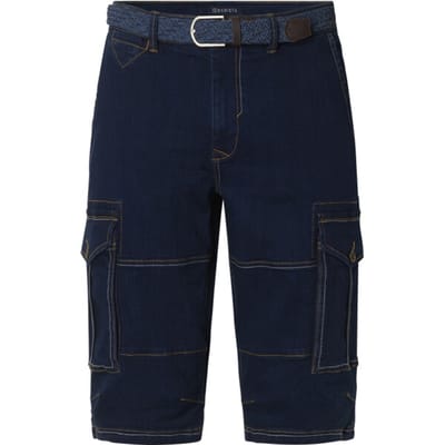 Babista herren Denim Bermuda - 48 - donkerblauw - Plus Size