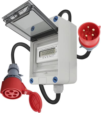 3-Fasen Stroommeter Mobiel met CEE-Stekker, 400V en MID-Keuring
