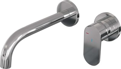 Brauer Chrome Edition Wastafelmengkraan type B3 greep inbouw ronde rozetten ColdStart chroom gepolijst