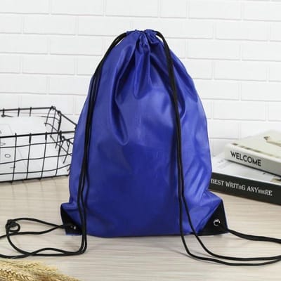 Finnacle - Blauwe Nylon Gymtas - Rijgkoord Rugzak - Nylon Rugzakjes