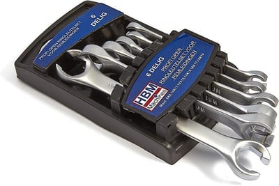 6 Delige Open Ringsleutelset Voor Remleidingen 8 - 19 mm