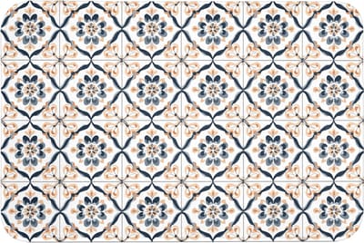 Badmat 90x60 cm - Antislip - Bladvorm - Patroon - Kleurrijk - Badmatten voor badkamer - Badkamermat - Douchemat - Badkamer mat