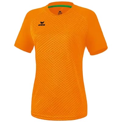 Erima Madrid Shirt Korte Mouw Dames - New Orange | Maat: 44
