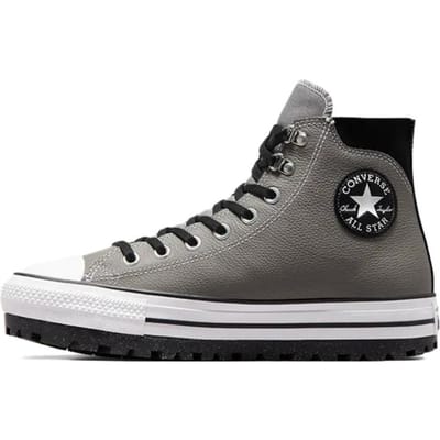 Converse All Star Dikke Klauw Ster Enkelpatch Antislip Waterdicht Hoge Top Skateschoenen Unisex Sneakers Zilvergrijs A05575C 39 gray