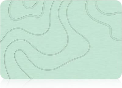 Antislip Kiezelgoer Badmat - Sneldrogend en Super Absorberend - Douchematten voor Badkamer - 60 x 39 cm (Groen)