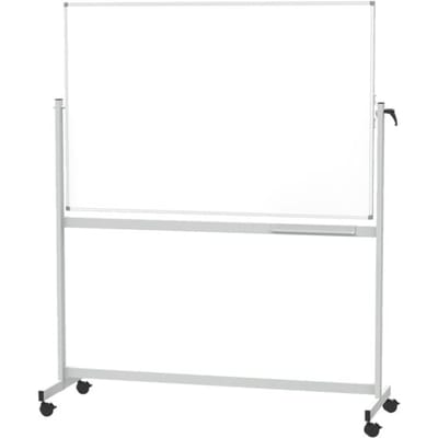 MAULstandaard mobiel whiteboard - aan 2 zijden te gebruiken - geëmailleerd – kantelbaar - B 900 x H 1200 mm - bijzonder krasvast