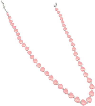Brillenkoord - hartjes - roze