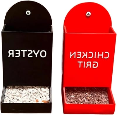 Kippen Voederbak - Vogel Voerdispenser - Pluimvee Voeren - Eenvoudig Bijvullen - 20x10x10 cm - Letter AB