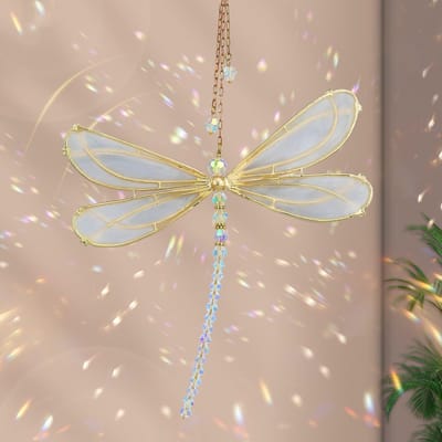 Dailygoods- Raamdecoratie Kristal - Suncatcher - Zonnevanger - Hangdecoratie - Doorzichtig Glas - 20 x 15,9 cm - Lichtvanger