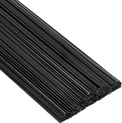100 stuks zwarte HDPE kunststof lasstaaf van 300 mm voor reparatie van autobumpers, watertanks en plastic bakken, 5 mm breed