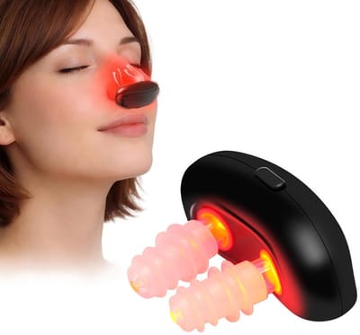 Rhinitis Therapie Apparaat - Apparaat voor nasale roodlichttherapie - Rhinitis Sinusitis Fototherapie Neus Apparaat - 3 lichttherapiestanden - Draagbaar - Verlicht Symptomen - Neusverzachter - Hooikoorts, allergie, Infrarood technologie