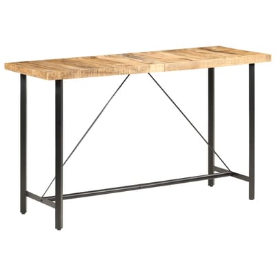 vidaXL - Bartafel - 180x70x107 - cm - ruw - mangohout