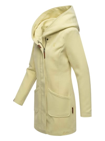 Marikoo dames wintermantel met capuchon en getailleerd model