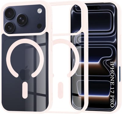 Techsuit MagSafe Pro - Hoesje - iPhone 17 Pro - Nuderoze - MagSafe