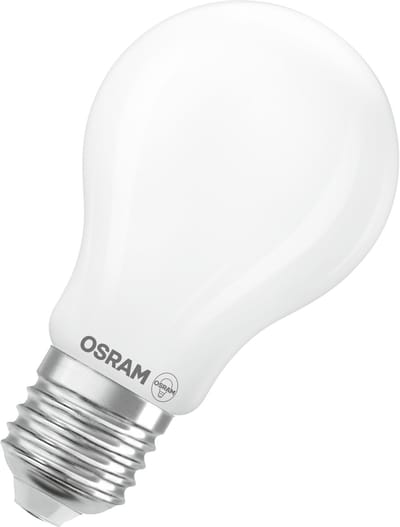 OSRAM LED-lamp Superstar bolvorm A60 filament dimbaar, 2700 K warm wit, 5,9 W, E27, mat, 806 lm, voor plafond- en staande lampen, 15.000 uur