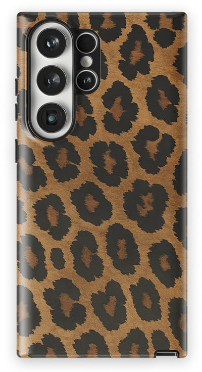 DripCase Luipaard Hoesje Samsung Galaxy S23 Ultra | Backcover met Mag | Hoesje met Dierenprint Samsung Galaxy S23 Ultra Leopard Dark