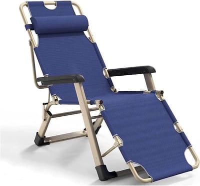 Opvouwbare Loungestoel - Ligstoel Relaxstoel - Buiten Ontspannen - Zero Gravity Comfort - Opvouwbaar - Zwart
