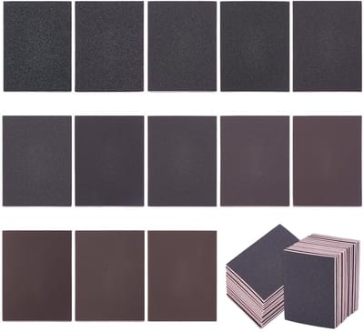 Dailygoods- Schuursponsblok 26-delig - Schuurpadset met polijstspons - Ergonomische grip - Geschikt voor hout/metal/autoreparatie - Duurzaam materiaal - Afmetingen 10x7,4x0,6 cm - Schuurpad