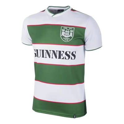 COPA - Cork City FC 1984 Retro Voetbalshirt - Heren - Wit - Groen - L