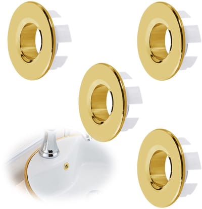 Dailygoods - Overloopafdekking - Gootsteen overloopring - Verfijnde uitstraling - Goud - Wastafel overloop ringen - Geschikt voor badkamer en keuken -...