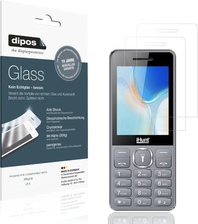 dipos – 2x Pantserfolie geschikt voor iHunt i11 | 9H Screenprotector