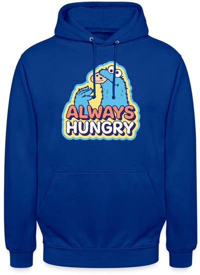 Sesamstraat Koekiemonster Altijd Hongerig Hoodie Unisex