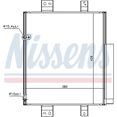 Condensator, airconditioning NISSENS 940492