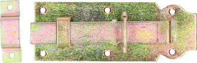 Deltafix schuifslot/hangslotschuif - 1x - 14 x 4.5cm - zilver verzinkt staal - deur - schutting - hek