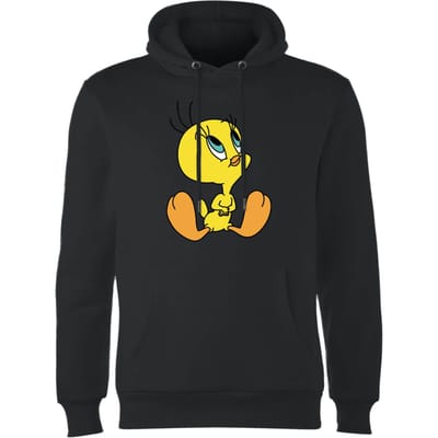 Looney Tunes Tweety Sitting Hoodie - Zwart - S