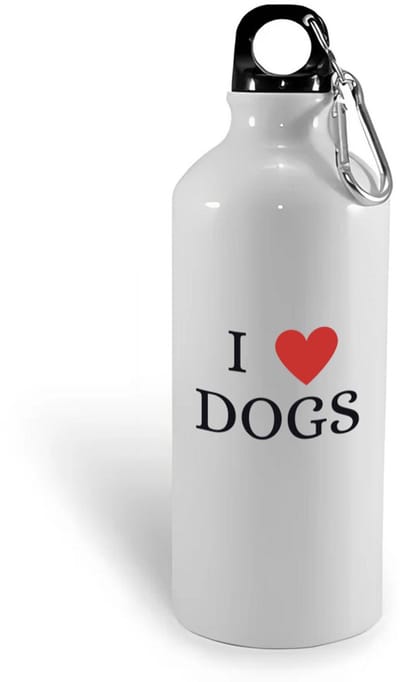 Hacebo® - I love dogs waterfles - Honden - cadeau honden liefhebber - cadeau - dog lover - water fles - 400ML