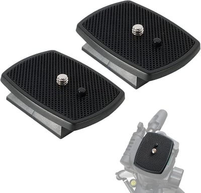 2 stuks 43 mm camera snelwisselplaat statief snelkoppelingsplaat Geschikt voor Sony VCT-D580RM VCT-D680RM VCT-R640 D680 D580, statief mount adapter (zwart)