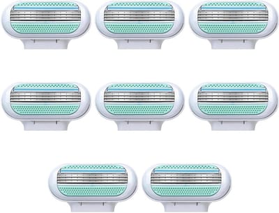 Universele Scheermesjes voor Vrouwen met Hydraterende Strip, Wasbaar en Herbruikbaar, Eenvoudig te Vervangen, Perfect voor Dagelijks Gebruik