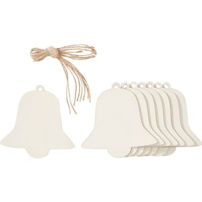 VBS Houten decoratieve hanger - Bell