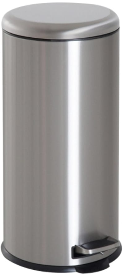 Vuilnisbak 29,2x29,2x62,9cm Pedal Vuilnisbak Zilver RVS Klapdeksel Zachte Sluiting En Gemakkelijke Opening Voor Keuken En Badkamer