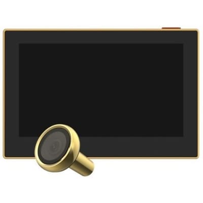 EZVIZ HP2 2MP 1080p - Goud - Deurbelset met WiFi - Digitale Deurspion - 146° Groothoek - 2.200 mAh Oplaadbare Lithiumbatterij - Eenvoudige Installatie