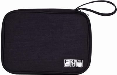 New Age Devi - "Reiscomfort | Elektronica Accessoires Organizer Tas | Zwart"
