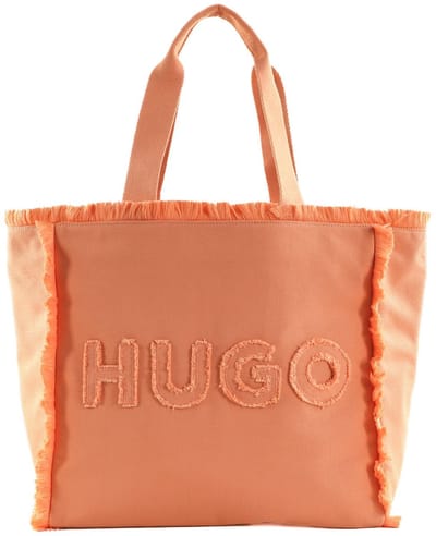 HUGO Schoudertas Shopper Becky Tote Apricot Abrikoos