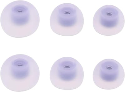 3 Pairs Silicone Vervangende Oordopjes voor Samsung Galaxy Buds 2 - Klein/Middel/Groot, Paars, Comfortabel en Geluidsisolatie